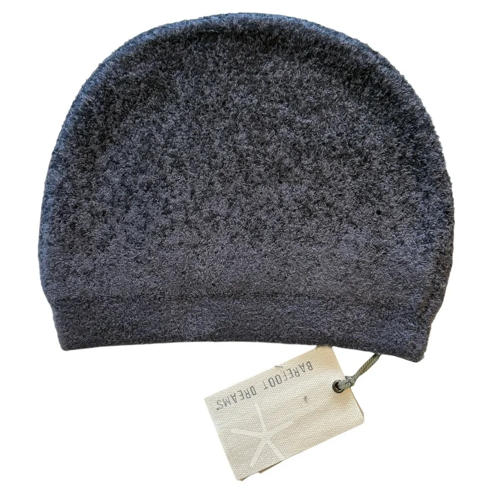 Barefoot Dreams Cozychic Lite Confetti Beanie‎ in Sea Blue - Indigo NWT!
